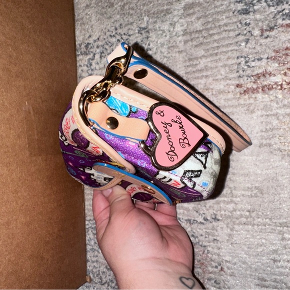 Dooney & Bourke Purple and Tan Disney Wristlet - Picture 6 of 6